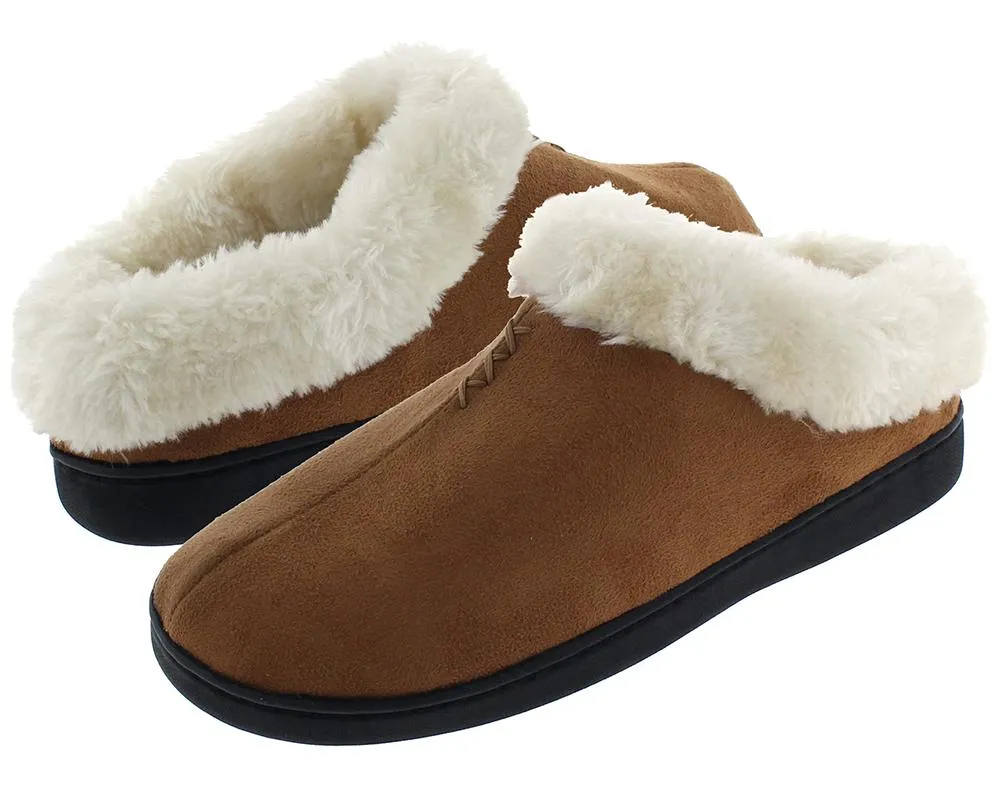 Ladies Faux Fur Clog Slipper