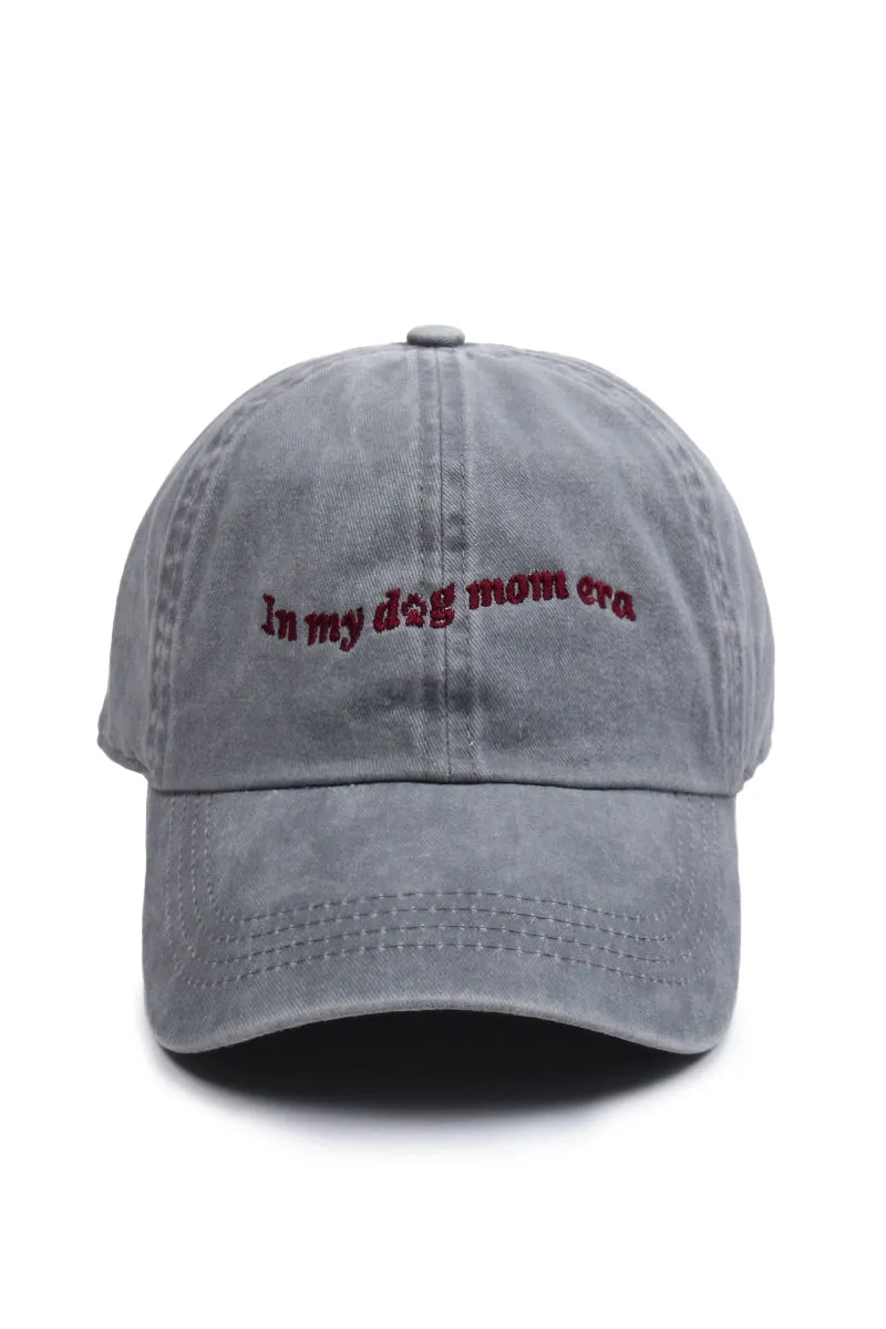 LCAP3328 - In My Dog Mom Era Script Embroidered Baseball Cap