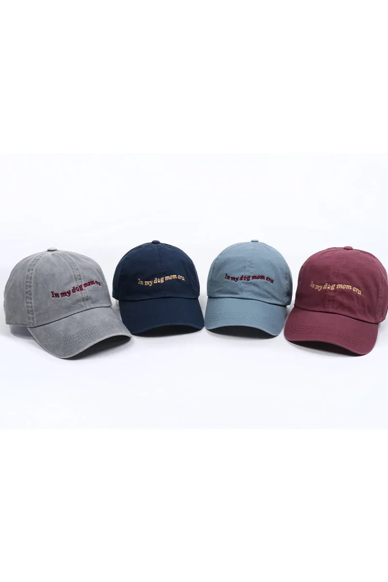 LCAP3328 - In My Dog Mom Era Script Embroidered Baseball Cap
