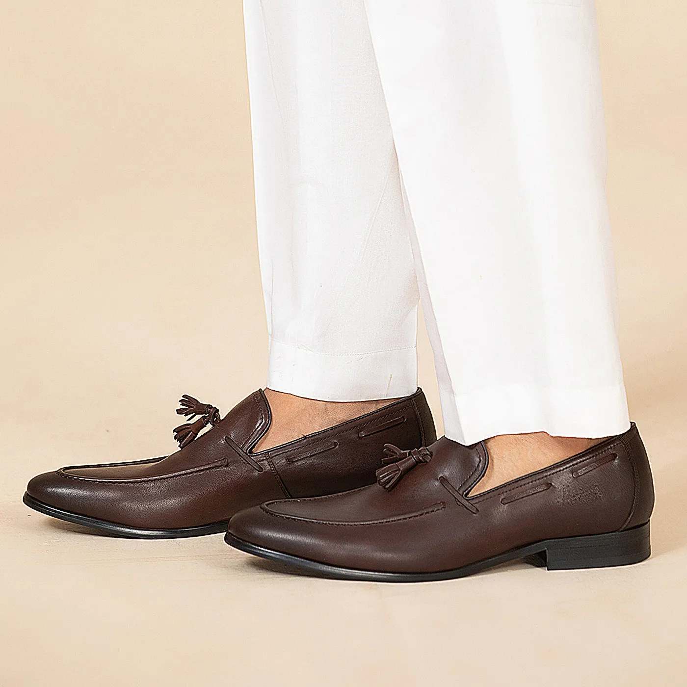 Leather Tassel Loafers