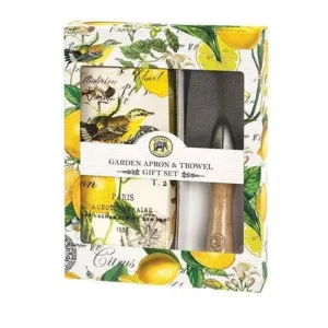 Lemon Basil Garden Apron & Trowel Set