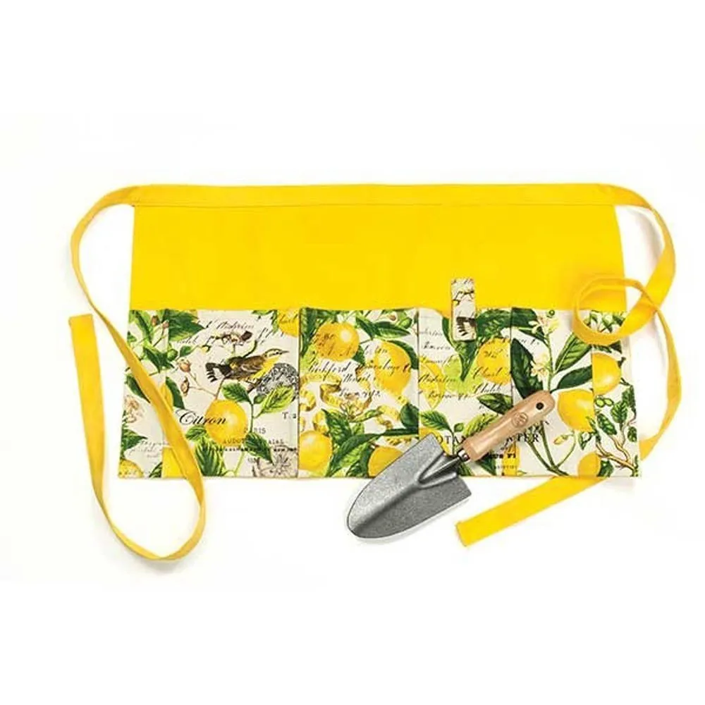 Lemon Basil Garden Apron & Trowel Set