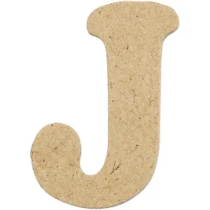 Letters 4cm Pre Punched x 10 - Initial J