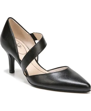 Lifestride Womens Faux Leather Suki Pumps 1042792-75945 Black 7W