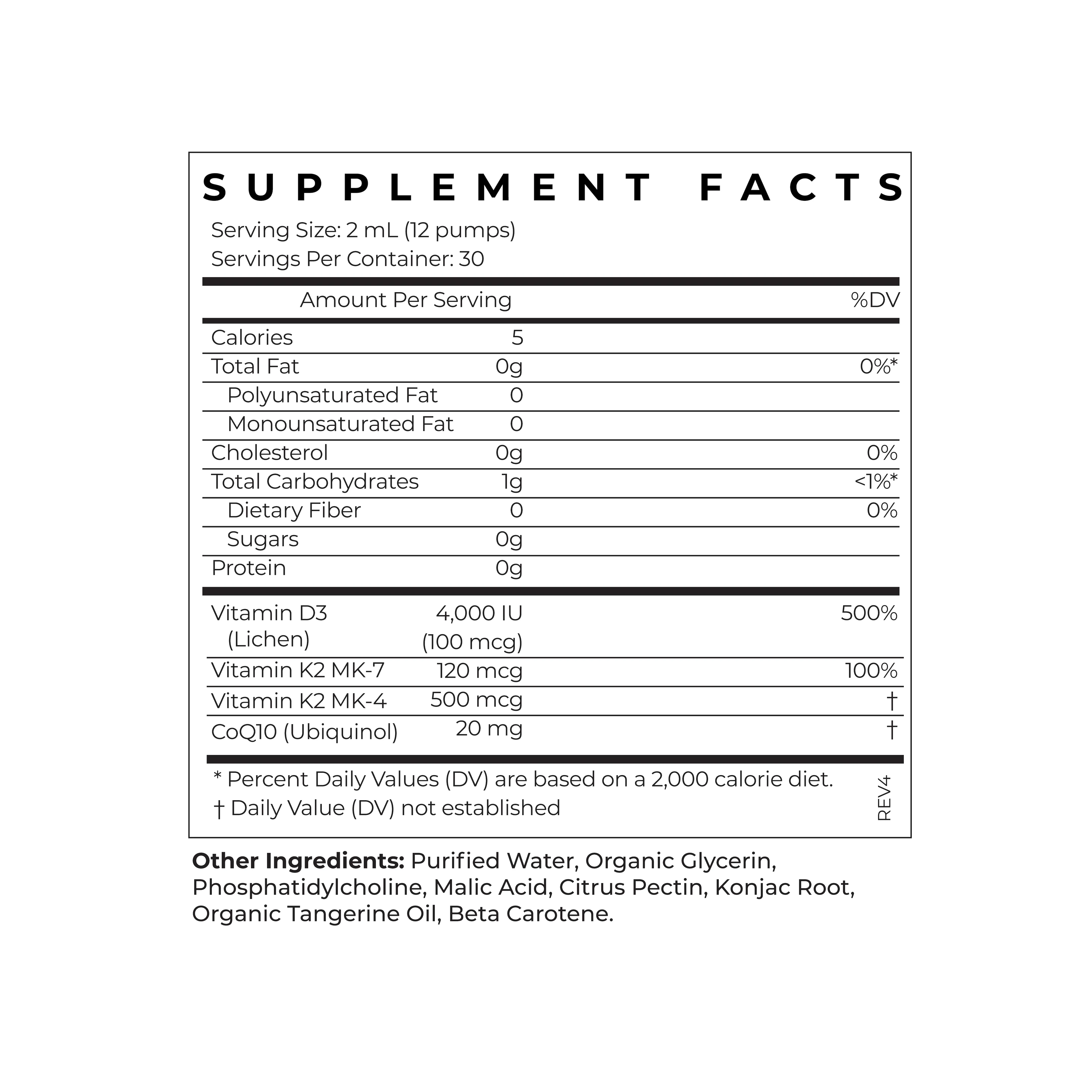 Liposomal Vitamin D3   K2   CoQ10