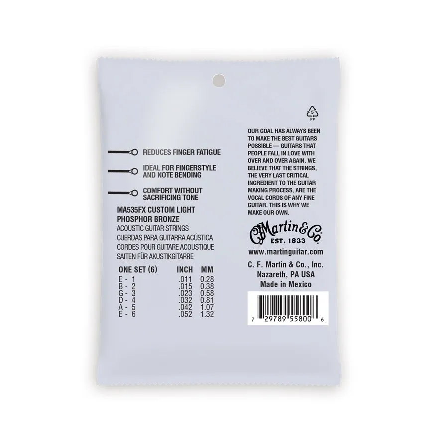 MA535FX Authentic Flexible Core Custom Light Phosphor Bronze 11-52