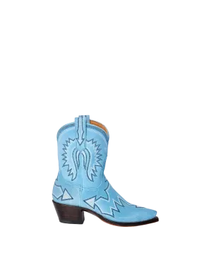Maggie Powder Blue Suede