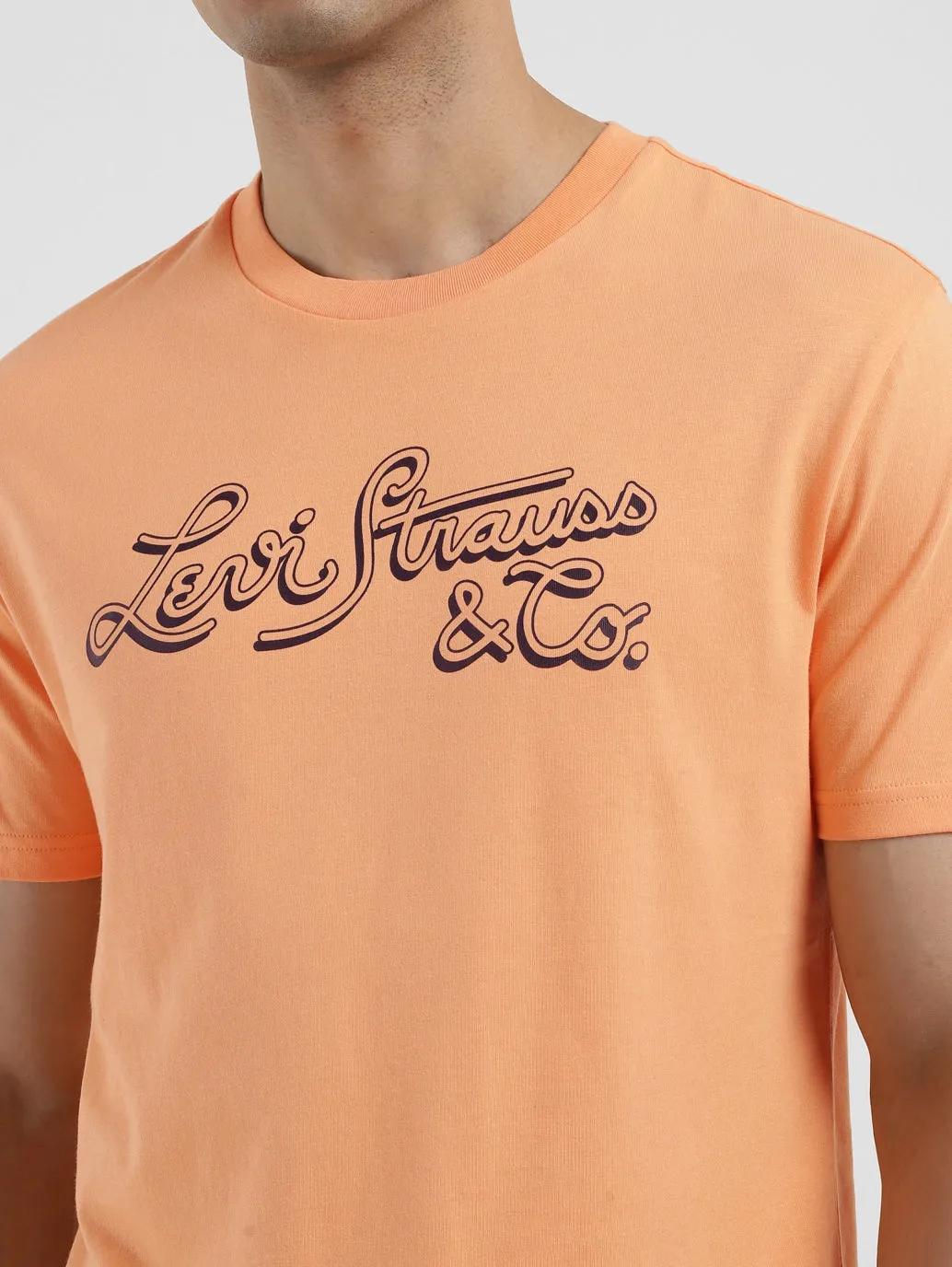 Men's Brand Logo Crew Neck T-shirt