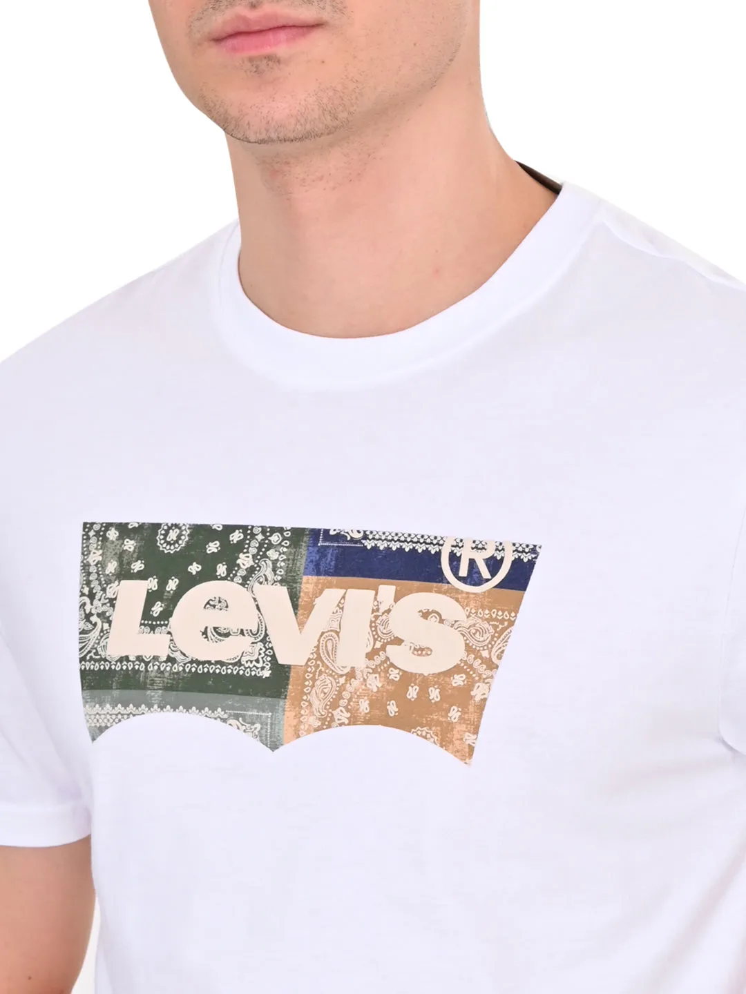 Men's Brand Logo Slim Fit T-shirt