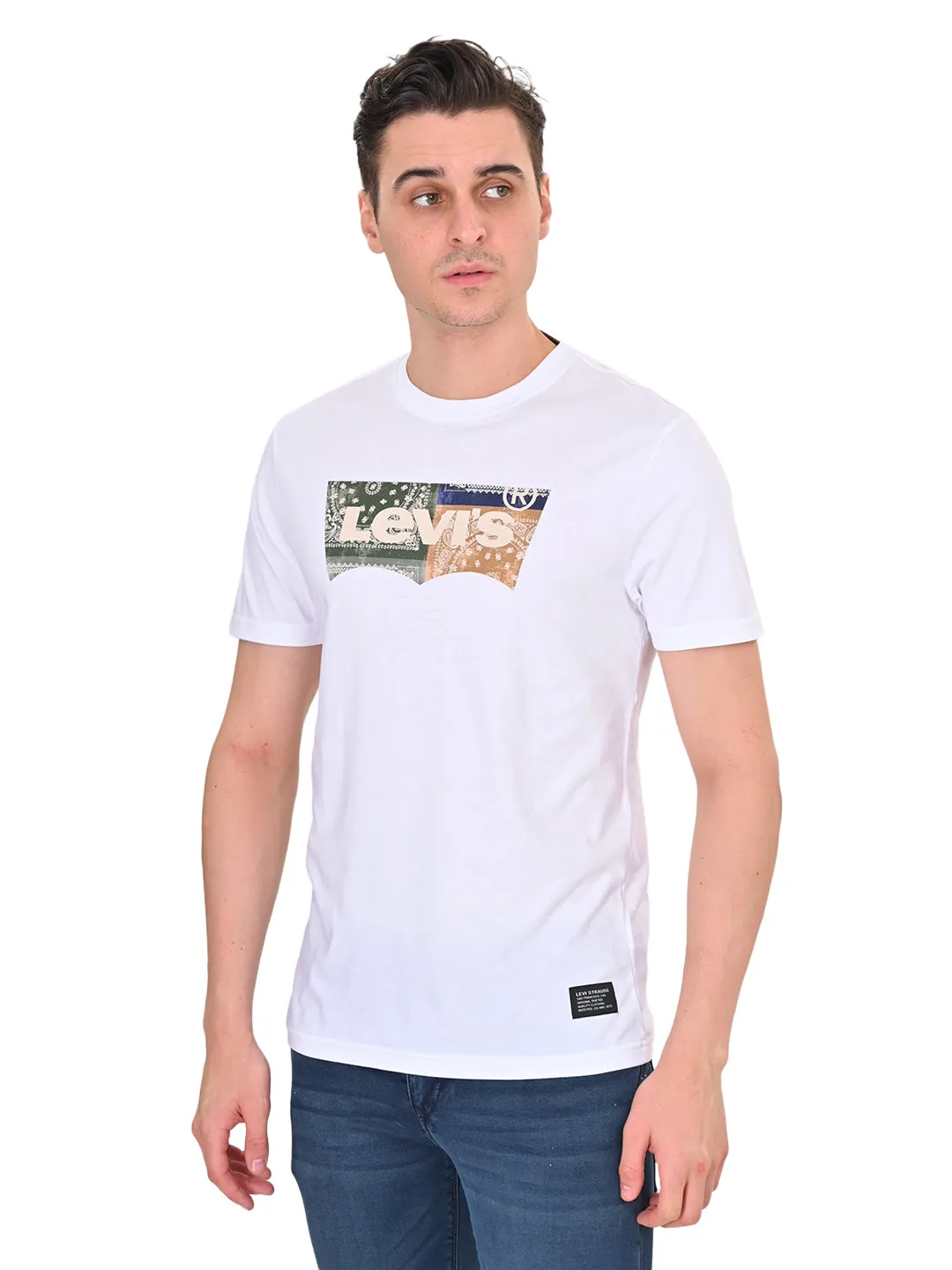 Men's Brand Logo Slim Fit T-shirt