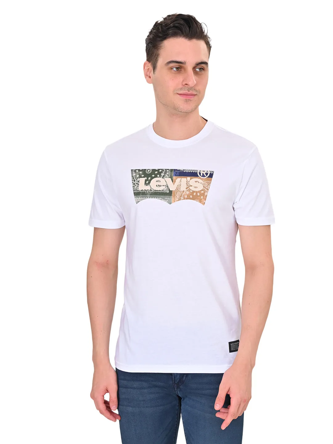 Men's Brand Logo Slim Fit T-shirt