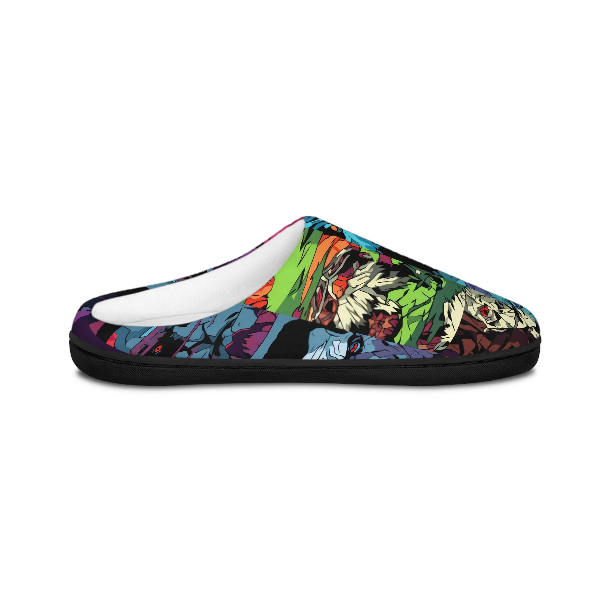 Men's Indoor Slippers - Spooky Monsters Anime Beta