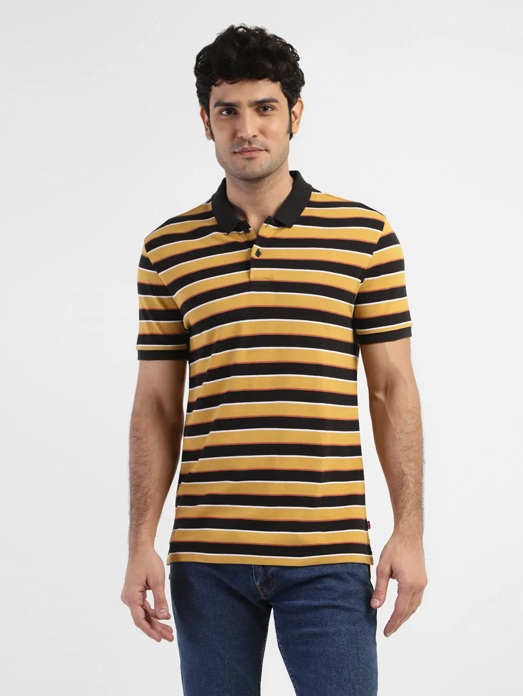 Men's Striped Polo T-shirt