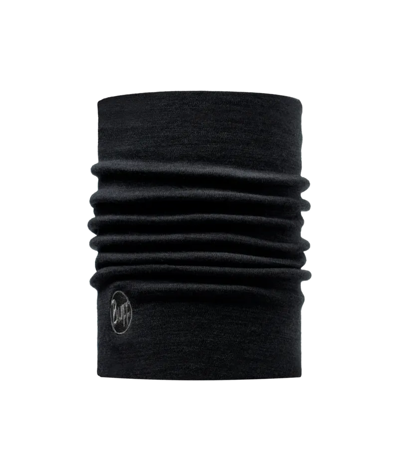 Merino Heavyweight Neck Warmer - Solid Black