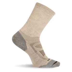 Merrell Merino Wool Zone Cushion Comfort Hiking Crew Sock with Blister Protection and Fast Dry Moisture Wicking