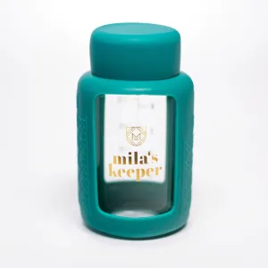 Mila's Keeper Glass Breast Milk Storage Bottles - Standard - Tropical Green