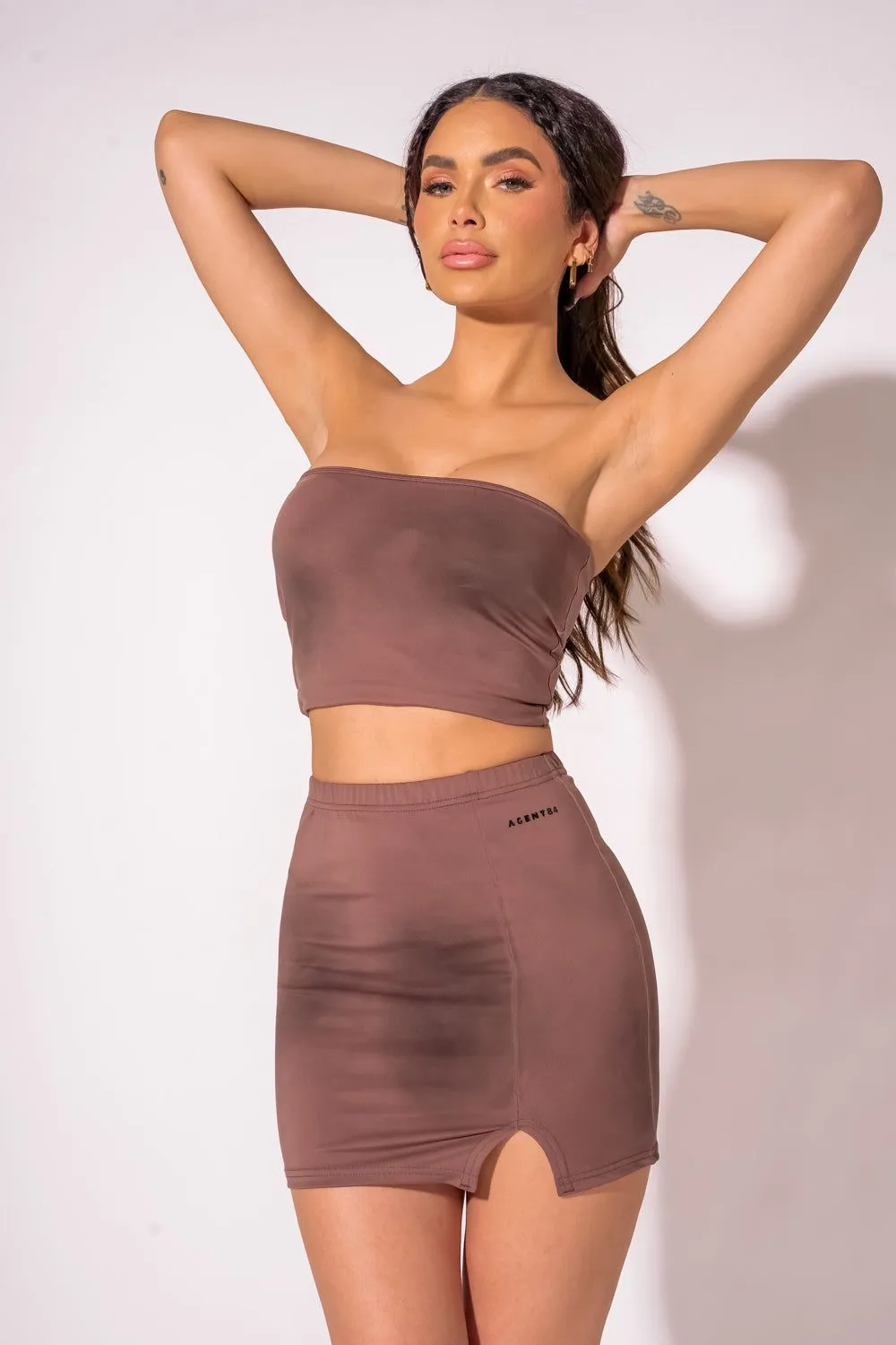 Mini Skirt - Sandstorm Suede