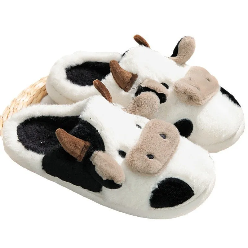 Moo-ve Into Comfort with Cozy Cow Slippers!