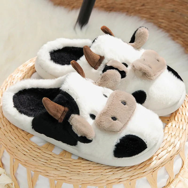 Moo-ve Into Comfort with Cozy Cow Slippers!