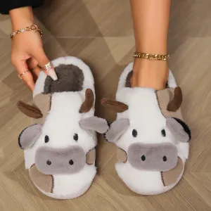 Moo-ve Into Comfort with Cozy Cow Slippers!