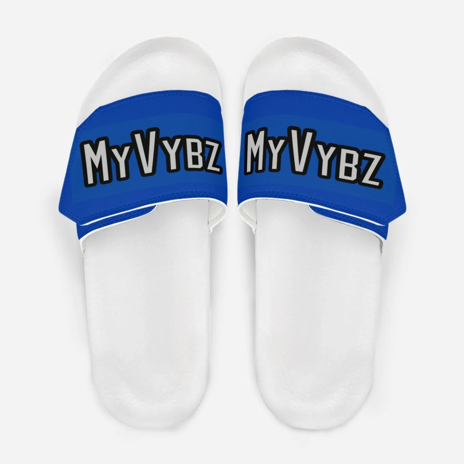 MyVybz Blue Velcro slides
