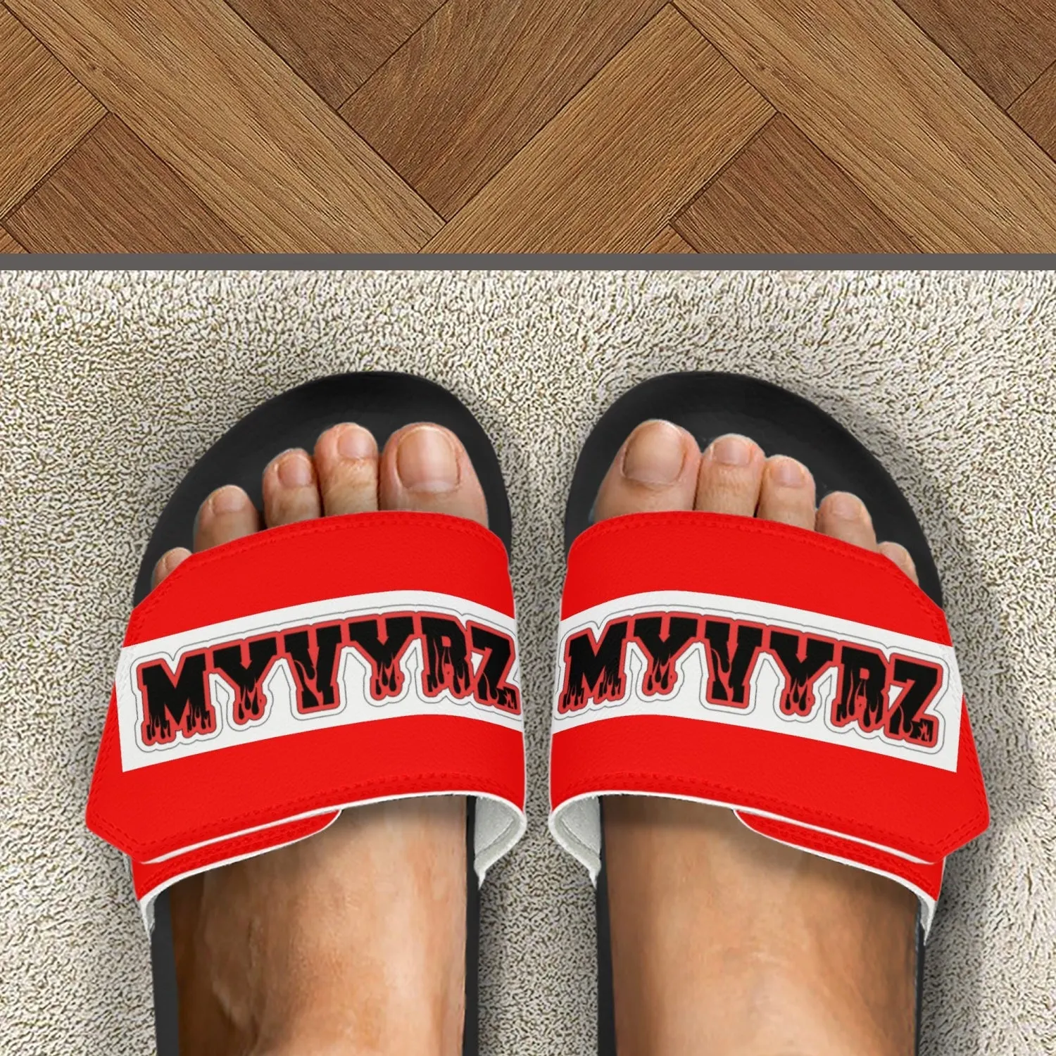 MyVybz Flame Velcro slides