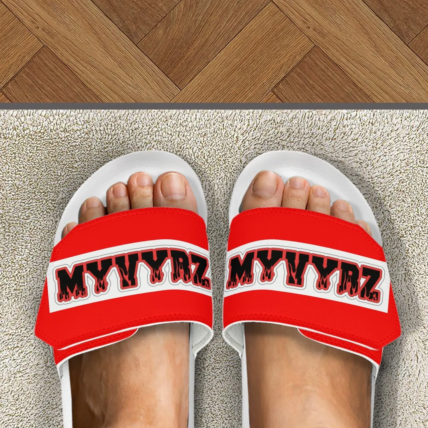 MyVybz Flame Velcro slides