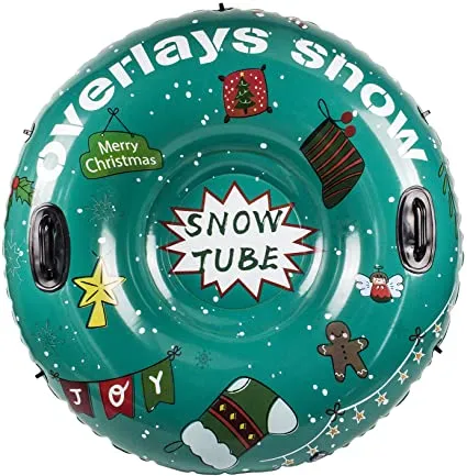 New Kidcheer 47" Inflatable Snow Tube, ultra thick double layer bottom, special coating makes you slide faster