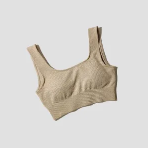 NEW Seamless Medium Support Sports Bra for Active Women, Sz L