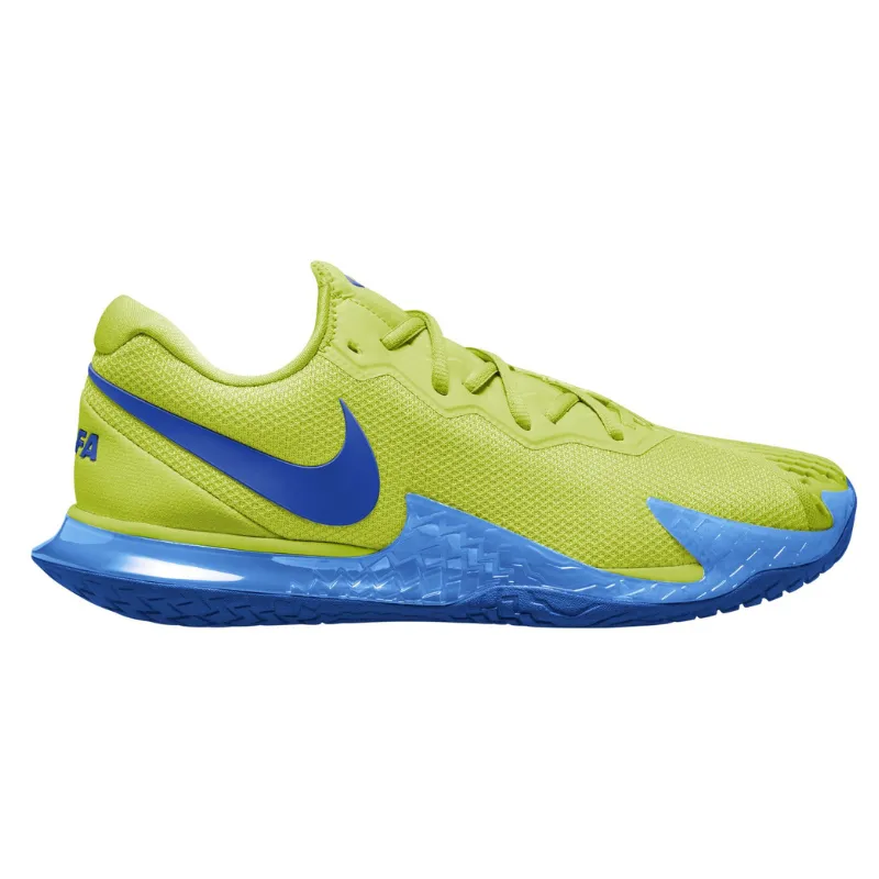 Nike Court Zoom Vapor Cage 4 Rafa Lt Lemon Twist/Game Royal-Lt Photo Blue Men Hard Court Tennis Shoes -