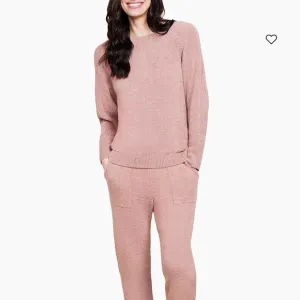 NWT barefoot dreams cozy CozyChic Lite rib blocked pullover crewneck sweater