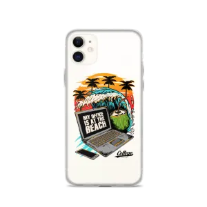 Office At The Beach iPhone Case - Clear