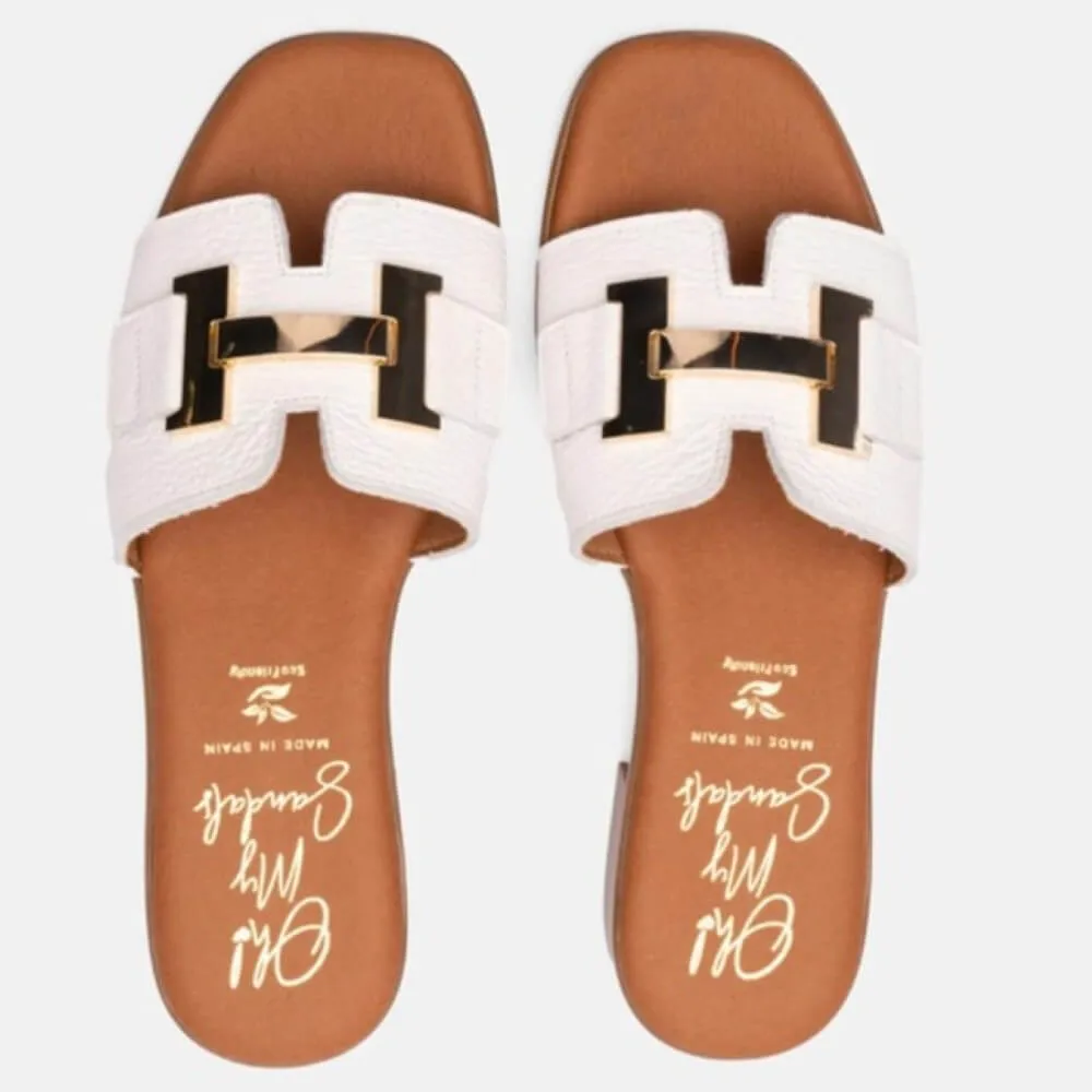 Oh My Sandals 5605-WHITE