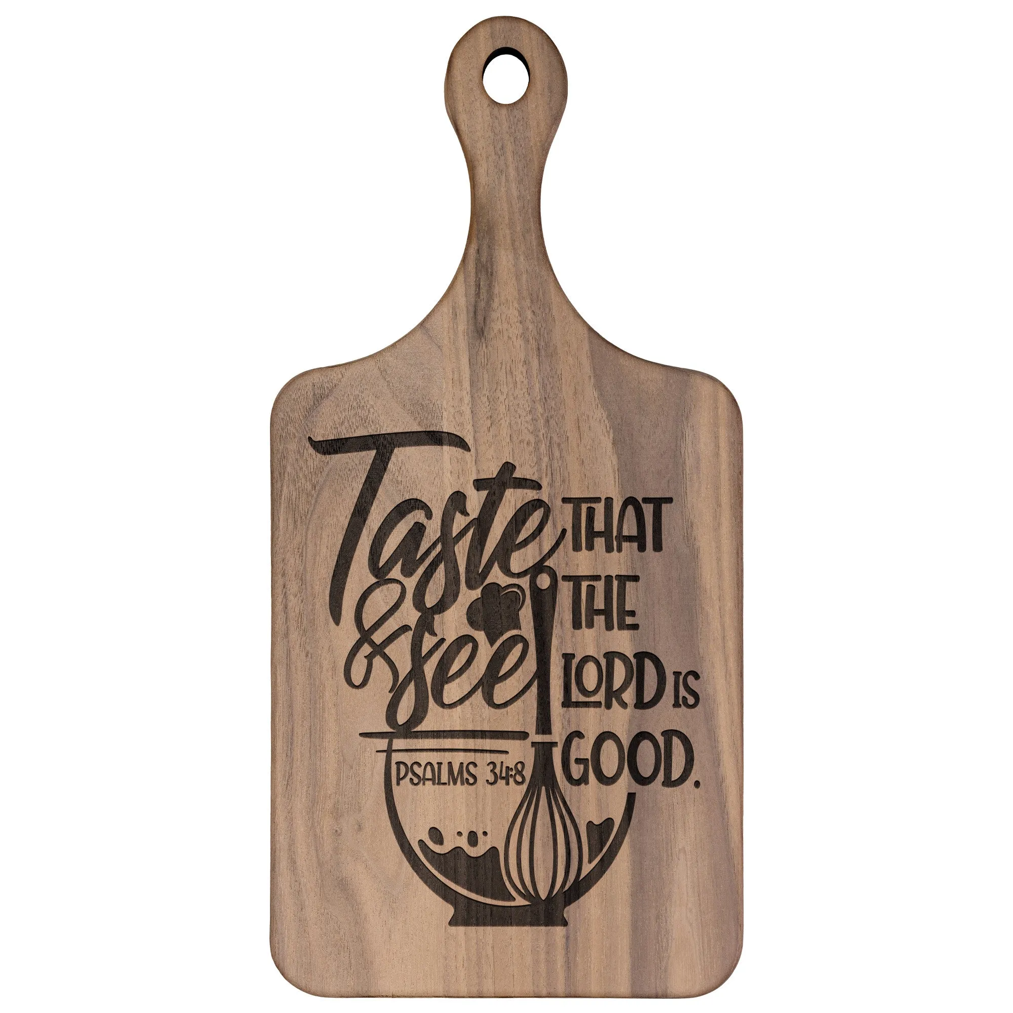 OOI-Hard Wood Paddle Cutting Board-Taste & See