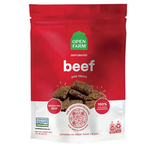 Open Farm Dog Dehydrated Beef Treats 4.5oz
