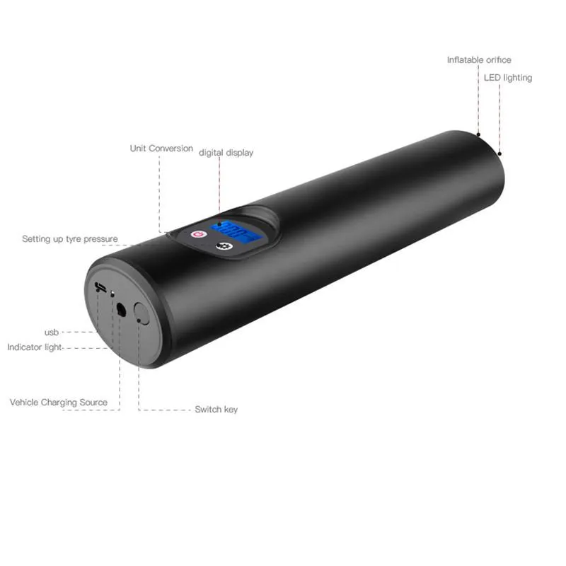 Portable12V 150PSI electric tire inflator