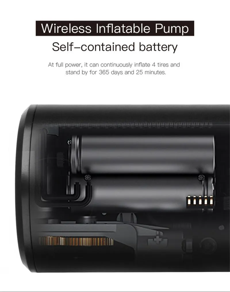 Portable12V 150PSI electric tire inflator