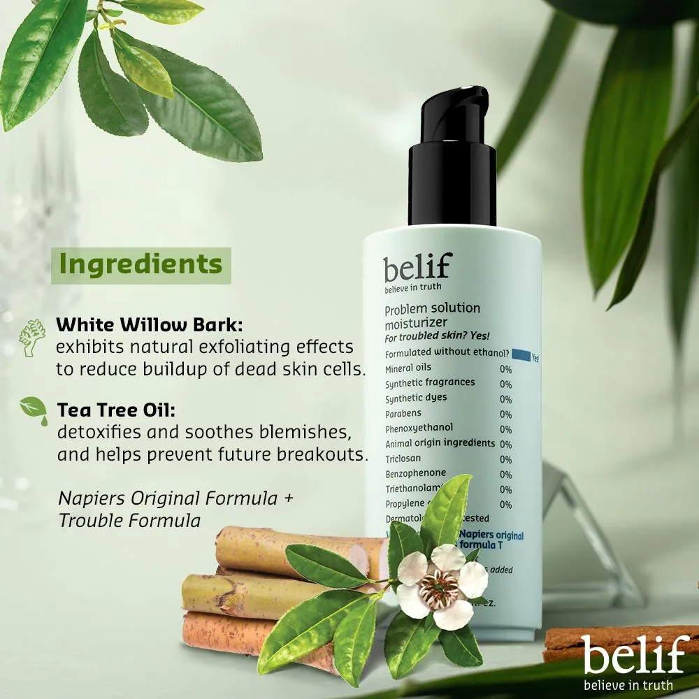 Problem solution moisturizer