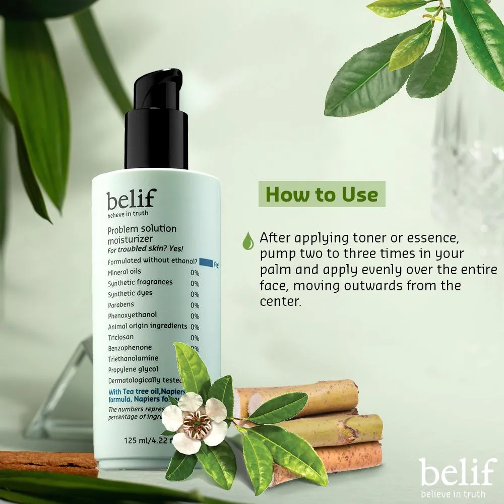 Problem solution moisturizer