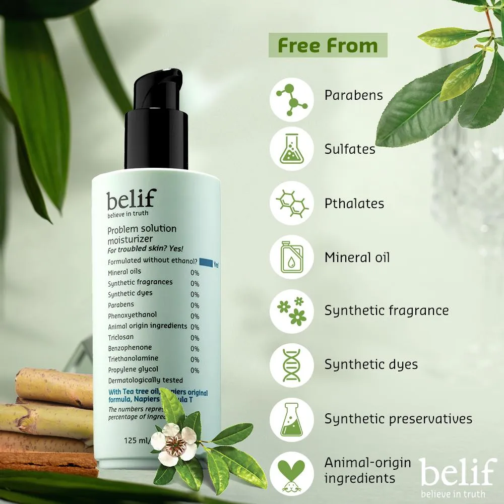 Problem solution moisturizer