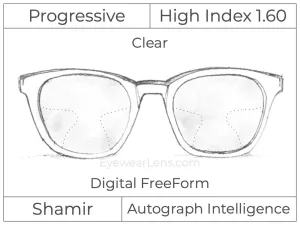 Progressive - Shamir - Autograph Intelligence - Digital - High Index 1.60 - Clear