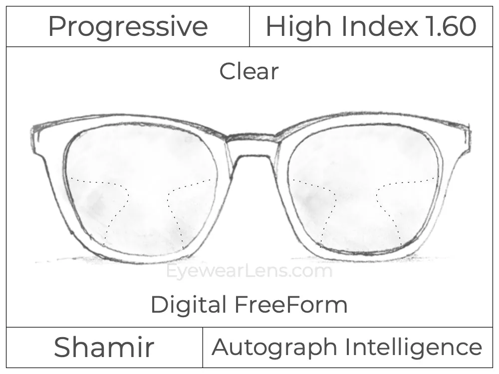 Progressive - Shamir - Autograph Intelligence - Digital - High Index 1.60 - Clear