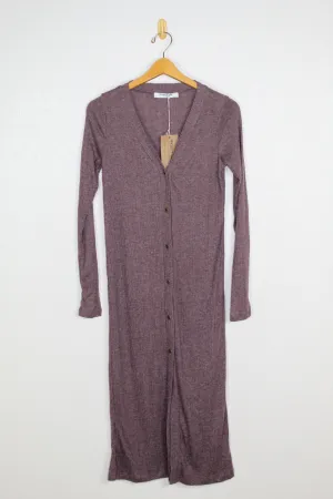 Project Social T Slumbered Heathered Cozy Rib Maxi Cardi