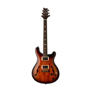 PRS SE Hollowbody Standard Electric Guitar w/Case, McCarty Tobacco Sunburst
