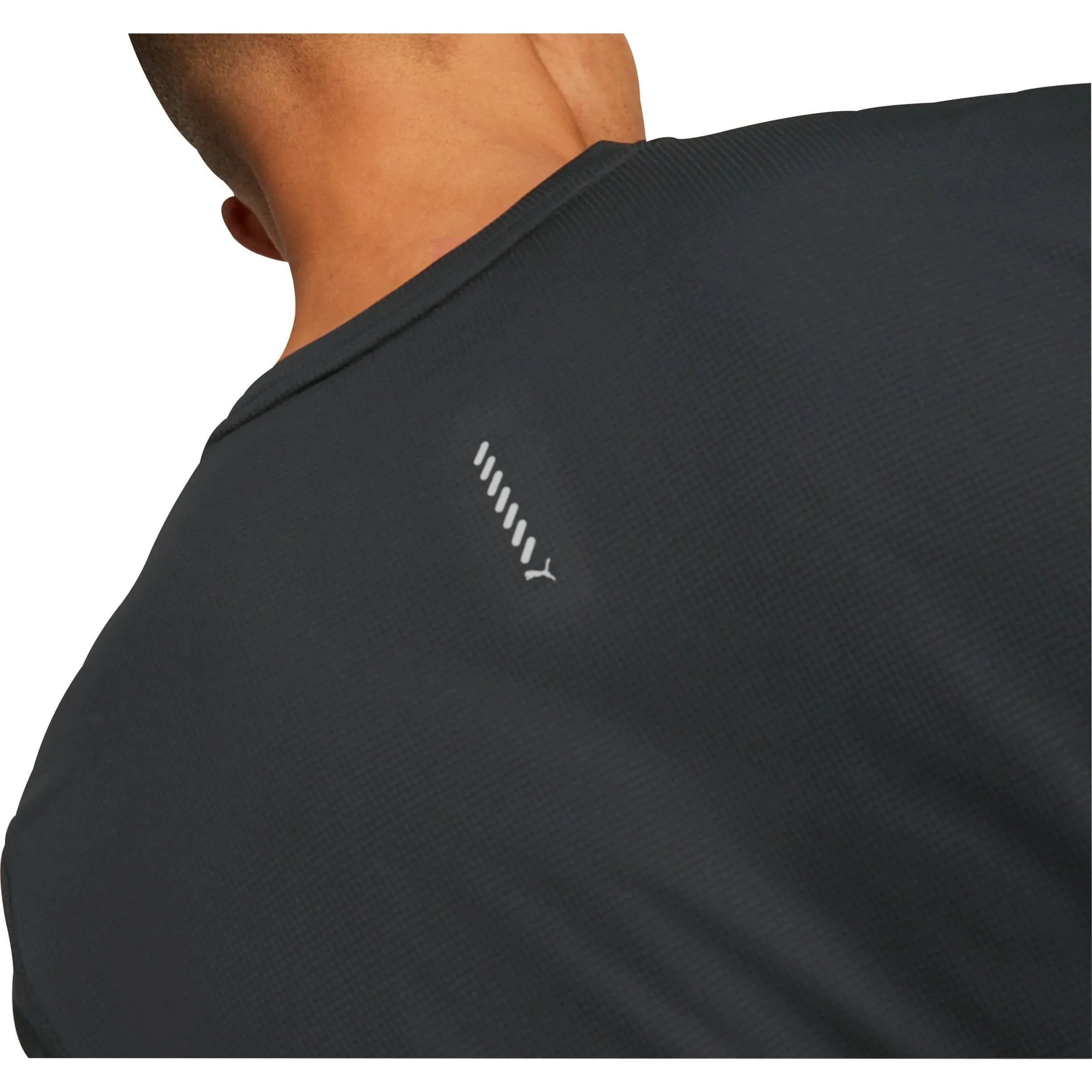 Puma Run Favourite Graphic Short Sleeve Mens Running Top - Black