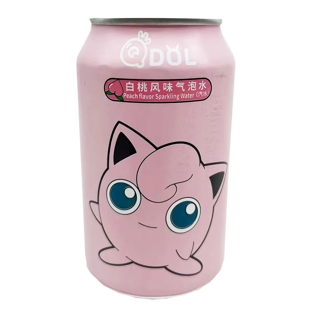 QDOL Sparkling Water White Peach Flavour 330ml ~ QDOL 白桃风味气泡水 330ml