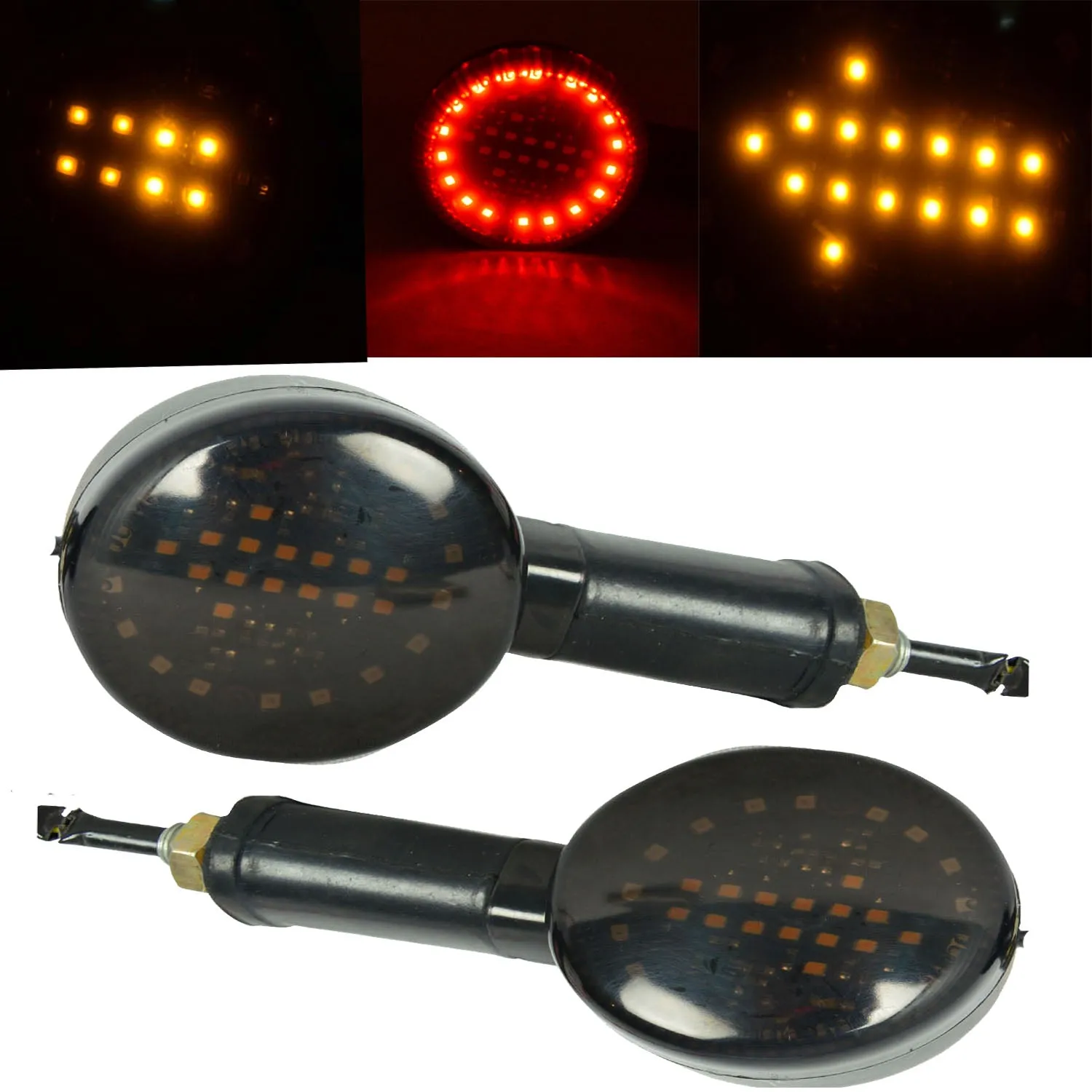RE LED Side Arrow Running Indicator Red With Yellow Ring Parking