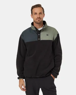 Recycled MicroFleece Contrast 1/4 Snap