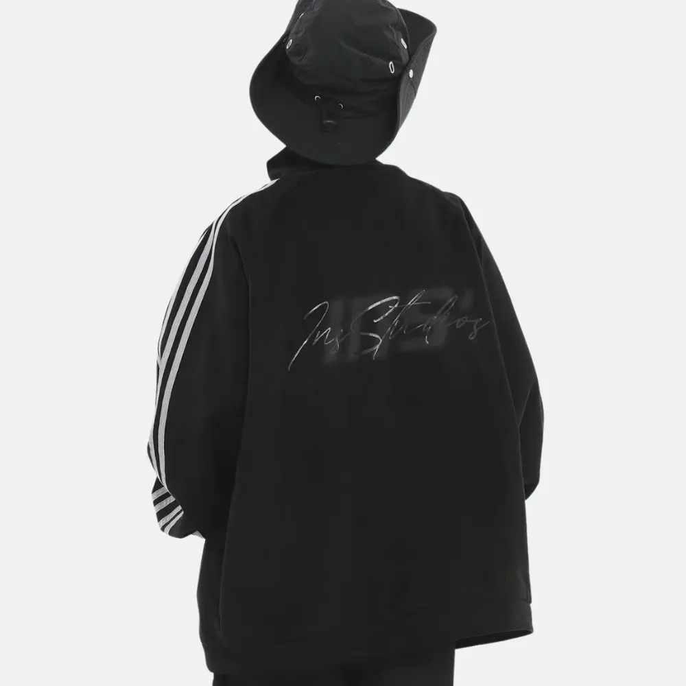 Regular Striped Suede Jacket