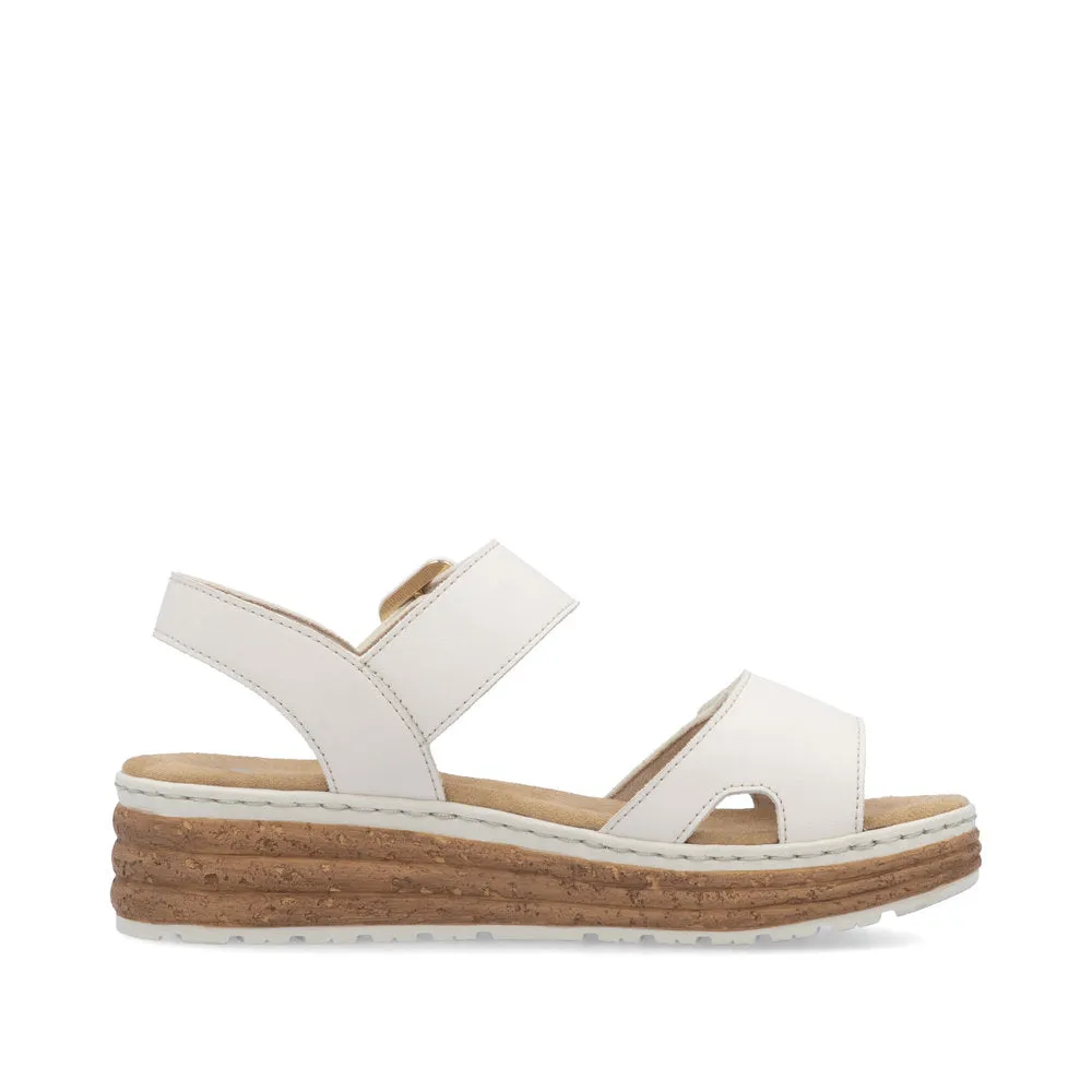 Rieker Womens Faux Leather Comfort Sandal 62760-60